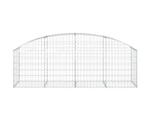 Kaarekujuline Gabioonkorv, 200X50X60/80 cm Tsingitud Raud