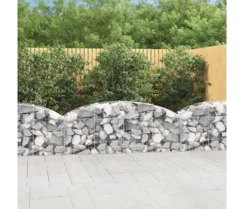 Kaarekujuline Gabioonkorv, 200X50X60/80 cm Tsingitud Raud