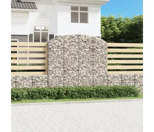 Kaarekujuline Gabioonkorv, 200X50X180/200 cm Tsingitud Raud