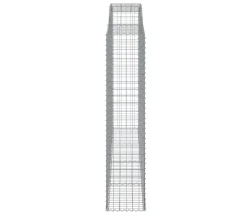 Arkveida Gabiona Grozs, 300X50X220/240 Cm, Cinkota Dzelzs Vidaxl