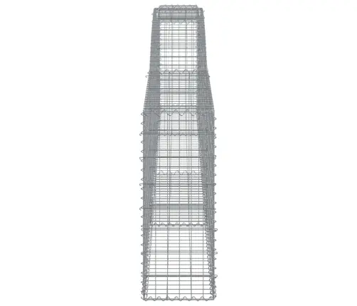 Kaarekujuline Gabioonkorv, 400X30X80/100 cm Tsingitud Raud