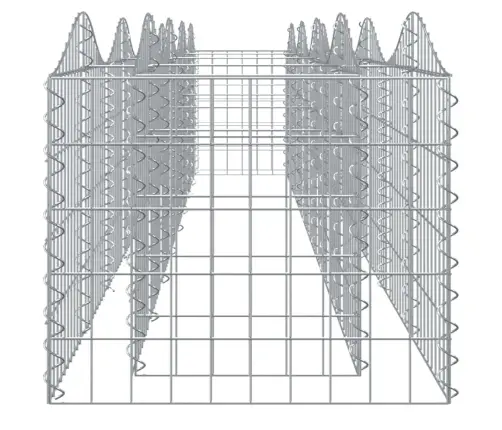 Arkveida Gabiona Grozs, 400X50X50 Cm, Cinkota Dzelzs Vidaxl