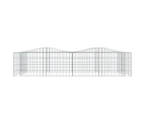 Išlenktas Aukštas Gabiono Lovelis, 200X100X50cm Geležis