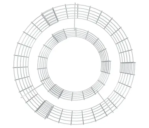 Gabiona Siena Ugunskuram, Ø50 Cm, Cinkota Dzelzs Vidaxl