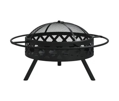 Ugunskura Trauks Ar Kruķi, 70 Cm, Xxl Izmērs, Tērauds Vidaxl