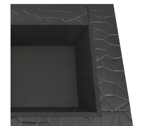 Ugunskura Trauks Ar Kruķi, 79X79X46,5 Cm, Xxl, Tērauds Vidaxl