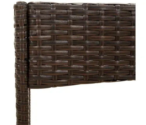 4-Daļīgs Dārza Atpūtas Mēbeļu Komplekts, Brūna Pe Rotangpalma Vidaxl