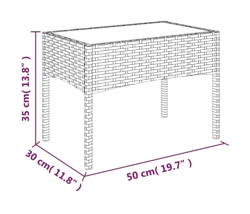 4-Daļīgs Dārza Atpūtas Mēbeļu Komplekts, Brūna Pe Rotangpalma Vidaxl