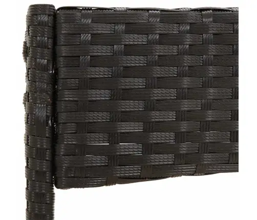 4-Daļīgs Dārza Atpūtas Mēbeļu Komplekts, Melna Pe Rotangpalma Vidaxl