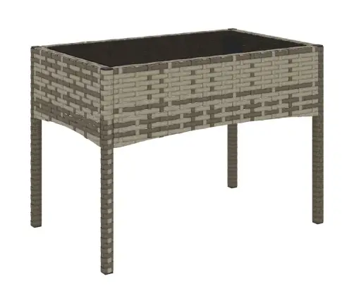 4-Osaline Aiamööblikomplekt Patjadega, Hall, Polürotang