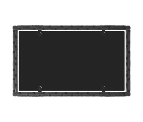 4-Daļīgs Dārza Atpūtas Mēbeļu Komplekts, Melna Pe Rotangpalma Vidaxl