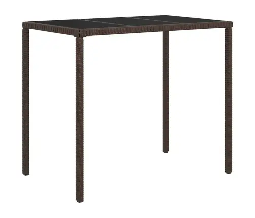 Sodo Komplektas Su Pagalvėlėmis, 4 Dalių, Rudas, Poliratanas