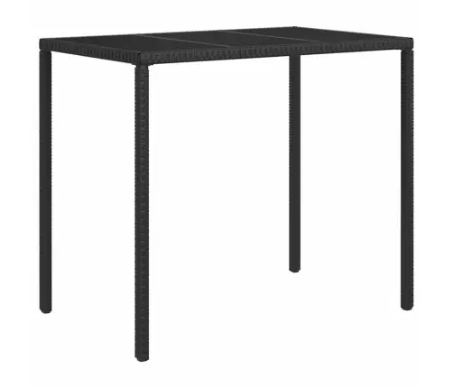 Sodo Komplektas Su Pagalvėlėmis, 4 Dalių, Juodas, Poliratanas