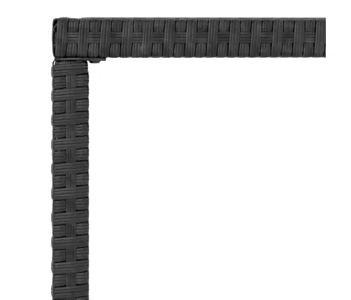 Sodo Komplektas Su Pagalvėlėmis, 4 Dalių, Juodas, Poliratanas