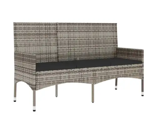 4-Daļīgs Dārza Atpūtas Mēbeļu Komplekts, Pelēka Pe Rotangpalma Vidaxl