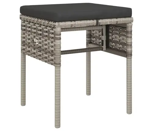 6-Osaline Aiamööbli Komplekt Patjadega, Hall, Polürotang