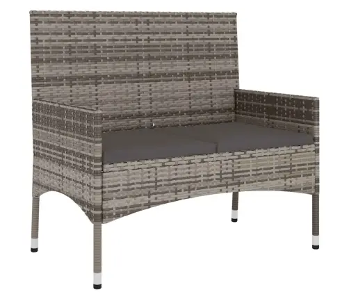 6-Osaline Aiamööbli Komplekt Patjadega, Hall, Polürotang