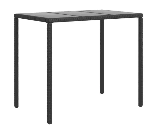 6-Daļīgs Dārza Atpūtas Mēbeļu Komplekts, Melna Pe Rotangpalma Vidaxl