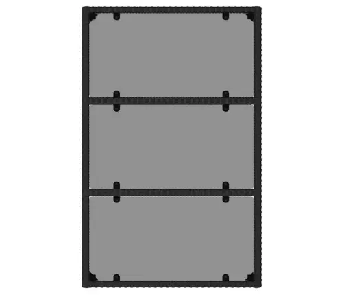 6-Daļīgs Dārza Atpūtas Mēbeļu Komplekts, Melna Pe Rotangpalma Vidaxl