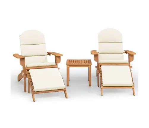 3-Daļīgs Dārza Atpūtas Mēbeļu Komplekts, Akācijas Masīvkoks Vidaxl