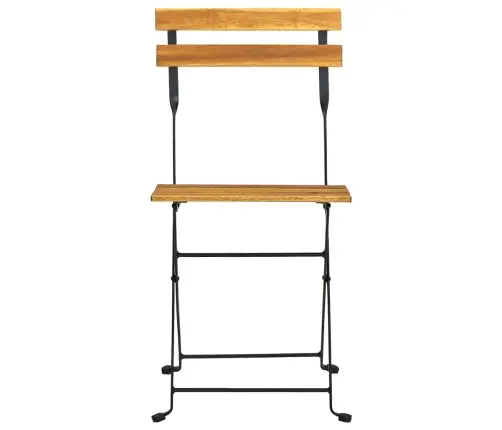 Saliekami Dārza Krēsli, 6 Gab., Tērauds Un Akācijas Masīvkoks Vidaxl