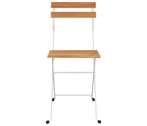 Kokkupandavad Bistrootoolid 6 Tk, Akaatsiapuit Ja Teras