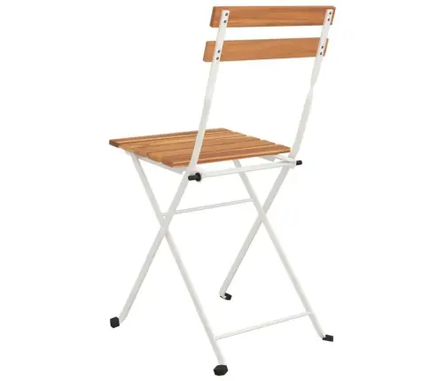 Kokkupandavad Bistrootoolid 6 Tk, Akaatsiapuit Ja Teras