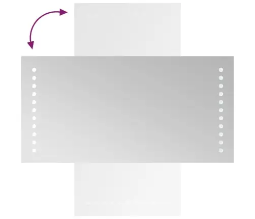 Vonios Kambario Led Veidrodis, 20X40Cm Vonios Kambario Led Veidrodis, 20X40Cm