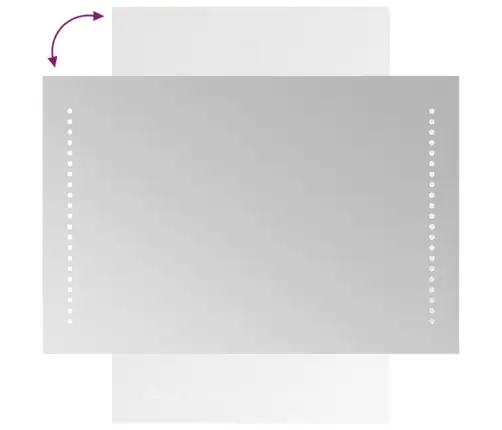 Vannasistabas Spogulis Ar Led, 40X60 Cm Vidaxl