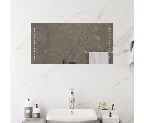 Vonios Kambario Led Veidrodis, 40X80Cm