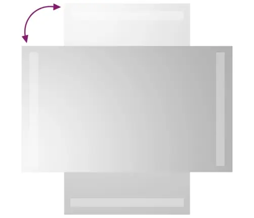 Vannasistabas Spogulis Ar Led, 30X60 Cm Vidaxl