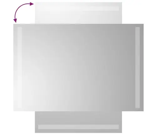 Vonios Kambario Led Veidrodis, 40X60Cm