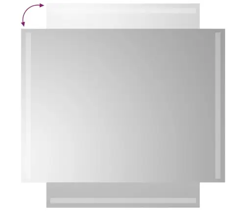 Vannasistabas Spogulis Ar Led, 60X80 Cm Vidaxl