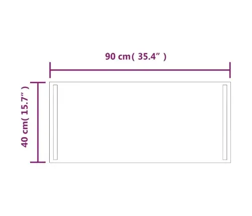 Led Vannitoapeegel, 40X90 Cm