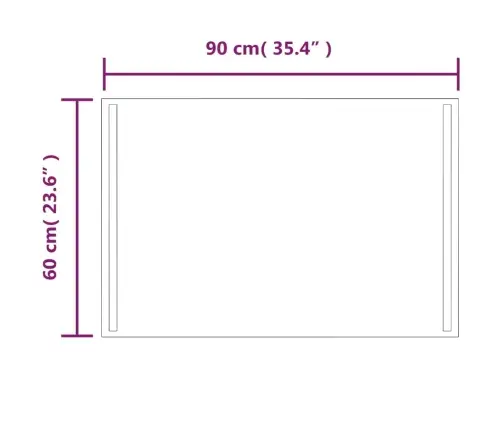 Led Vannitoapeegel, 60X90 Cm