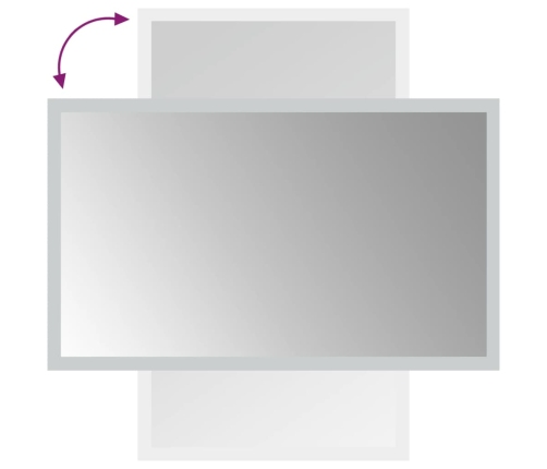 Vannasistabas Spogulis Ar Led, 30X50 Cm Vidaxl