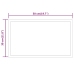 Vannasistabas Spogulis Ar Led, 30X50 Cm Vidaxl