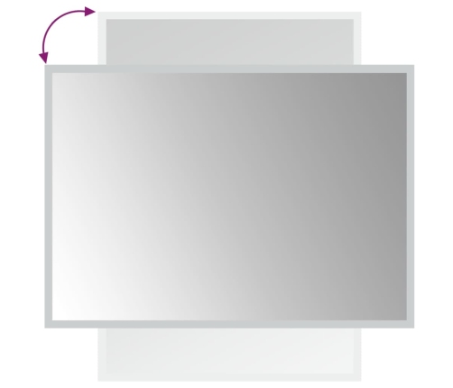Vannasistabas Spogulis Ar Led, 50X70 Cm Vidaxl