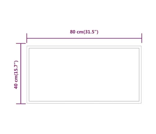 Led Vannitoapeegel, 40X80 Cm