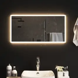 Vannasistabas Spogulis Ar Led, 40X80 Cm Vidaxl