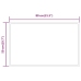 Vannasistabas Spogulis Ar Led, 50X80 Cm Vidaxl