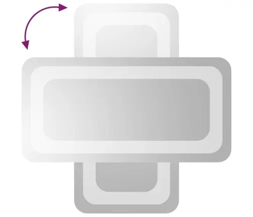 Vonios Kambario Led Veidrodis, 20X40Cm