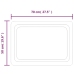 Vannasistabas Spogulis Ar Led, 50X70 Cm Vidaxl