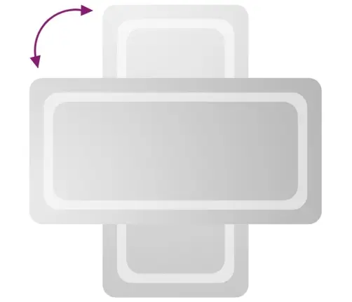 Vannasistabas Spogulis Ar Led, 40X80 Cm Vidaxl