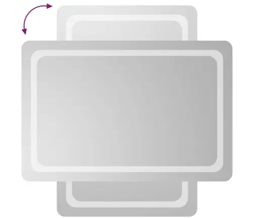 Vannasistabas Spogulis Ar Led, 60X90 Cm Vidaxl