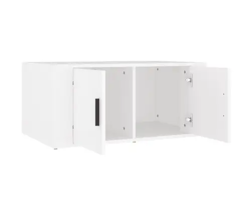 Kohvilaud, Valge, 80 X 50 X 36 cm Tehispuit