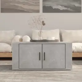 Kafijas Galdiņš, Betona Pelēks, 80X50X36 Cm, Inženierijas Koks Vidaxl