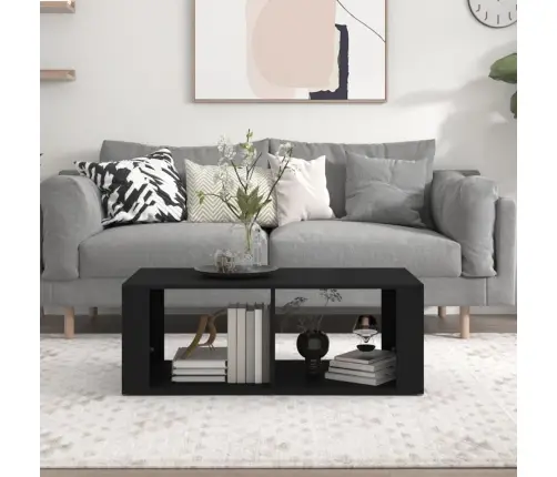 Kafijas Galdiņš, Melns, 100X50X36 Cm, Inženierijas Koks Vidaxl