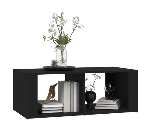 Kafijas Galdiņš, Melns, 100X50X36 Cm, Inženierijas Koks Vidaxl