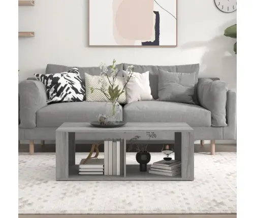 Kavos Staliukas, Pilkas Ąžuolo, 100X50X36cm Apdirbta Mediena